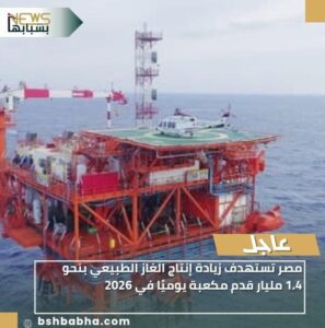 IMG-20260105-WA0002-297x300 مصر تستهدف زيادة إنتاج الغاز الطبيعي بنحو 1.4 مليار قدم مكعبة يوميًا في 2026