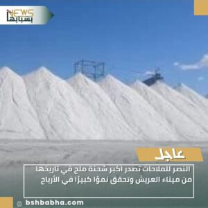 IMG-20260116-WA0045-300x300 النصر للملاحات تصدر أكبر شحنة ملح في تاريخها من ميناء العريش وتحقق نموًا كبيرًا في الأرباح